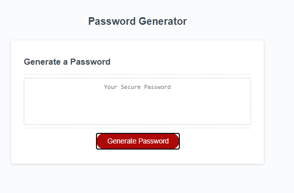 Password Generator